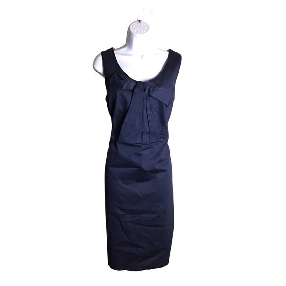 Boden Women Cotton Sleeveless Bow Shift Dress Women's Size 10 Blue - Picture 1 of 11